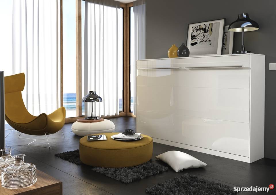 Łóżko chowane w szafie Pólkotapczan Pionowy