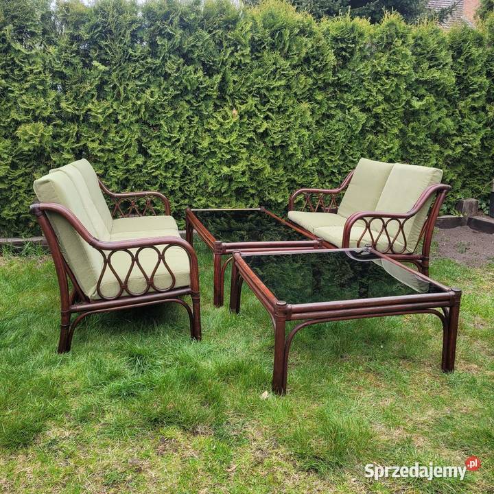 Duży zestaw ogrodowy z bambusa Białogard sprzedam