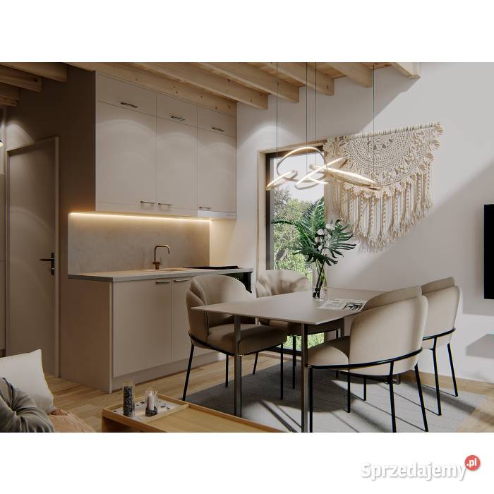 Drewniany domek szkieletowy z antresolą 25 m2 Mrągowo