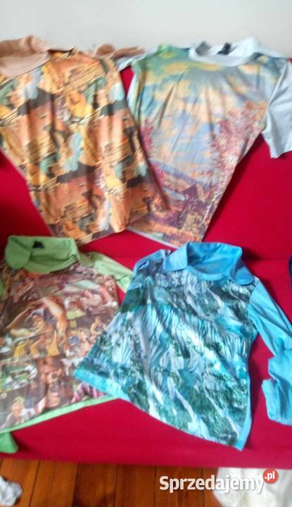 bluzki z nadrukiem prl retro vintage Warszawa sprzedam