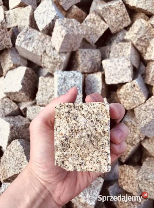KOSTKA GRANITOWA ŻÓŁTA Żółty Granit Bruk Brukowa