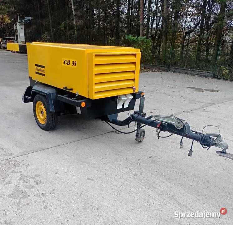 Kompresor spalinowy śrubowy Atlas Copco XAS 96 Rejestracja Kompresor spalinowy śrubowy Atlas Copco XAS 96 Rejestracja