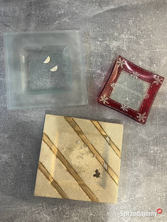 Zestaw 3 talerzy podstawek świątecznych podkarpackie Jasło