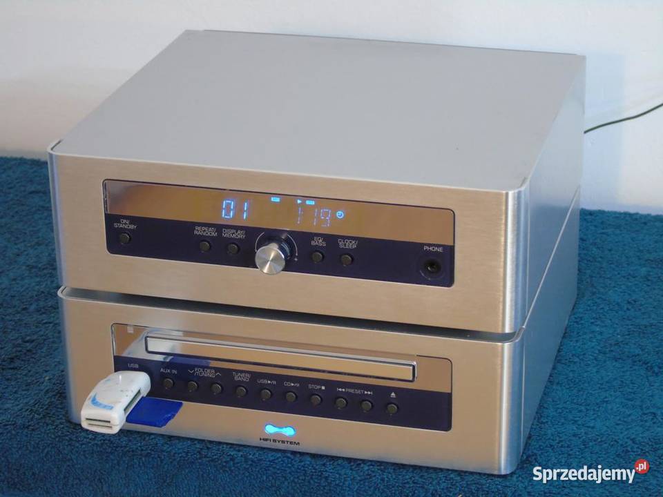 Wieża TCM USB mp3 CD AUX radio sprawna WYSYŁKA