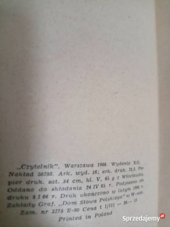 Żeromski lektury szkolne najtaniej Popioły literatura piękna - proza polska mazowieckie Warszawa sprzedam