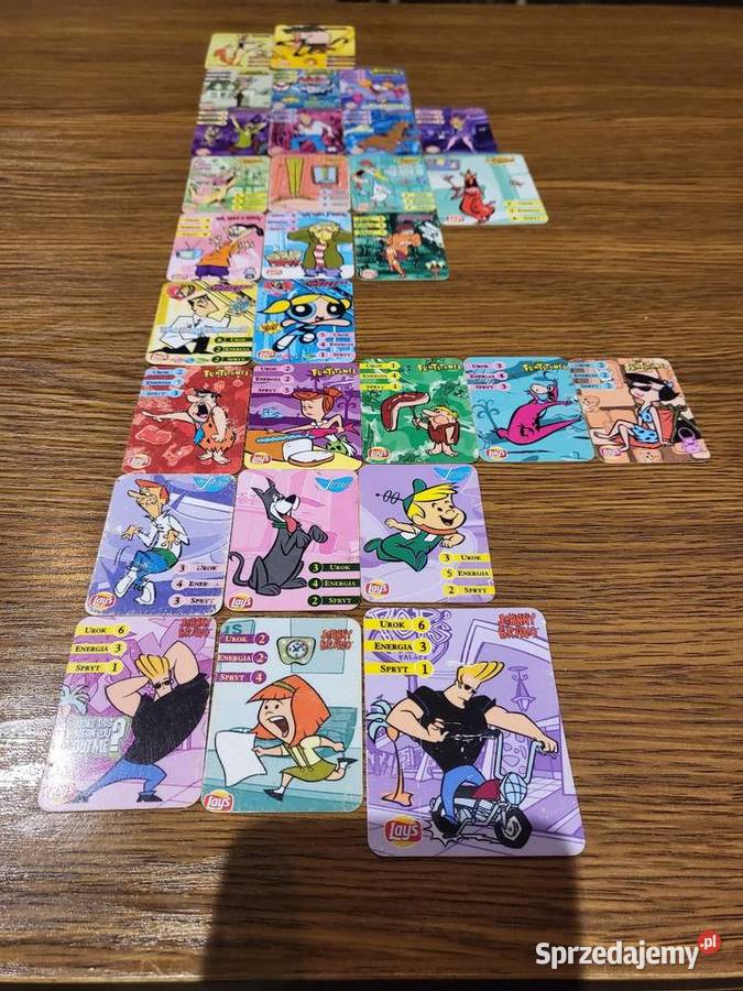 Karty kolekcjonerskie Lays cartoon network laya Lublin