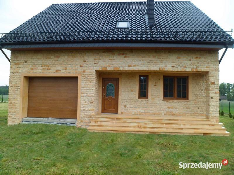 Naturalny kamień elewacyjny na dom płytki łódzkie Wielgomłyny