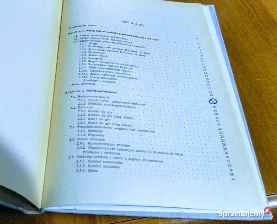 Zasady rachunku prawdopodobieństwa i statystyki Podręczniki sprzedam