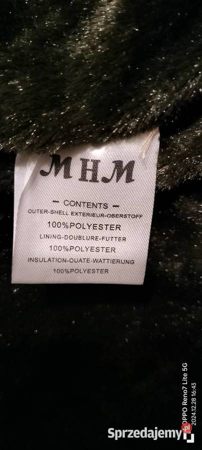 Kurtka zimowa MHM ocieplana futerkiem rozmiar S Rozmiar 36(S) Leszno