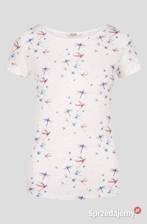 NOWA Orsay 38M Bluzka Koszulka Kremowa Kolorowe Inny wzór Szczecin