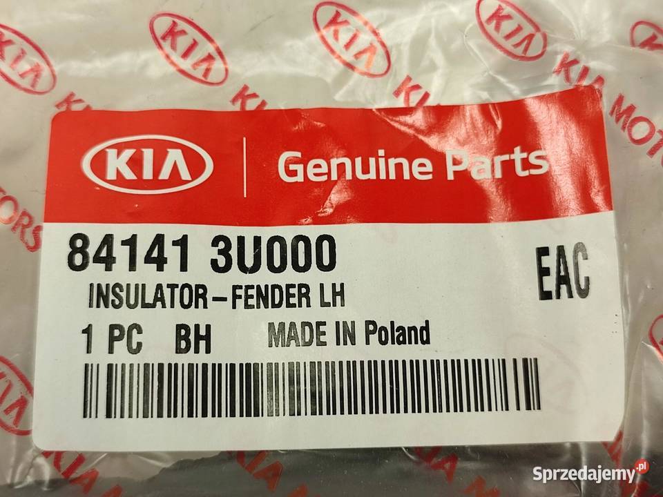 WYGŁUSZENIE BŁOTNIKA LEWY PRZÓD KIA SPORTAGE AT