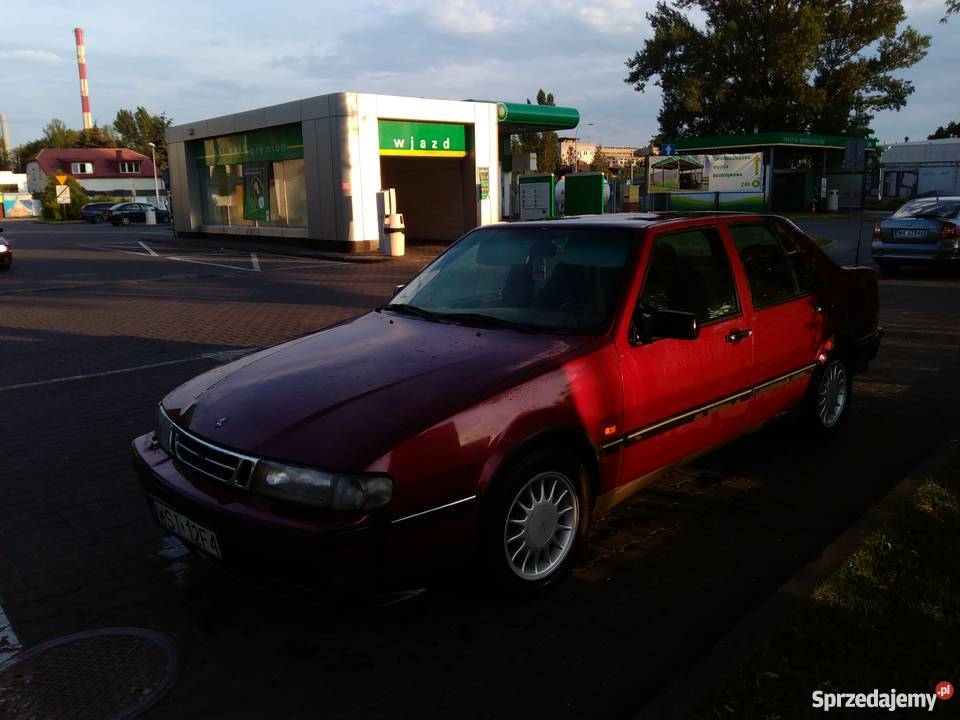 Saab 9000 20t CDE LPG klimatyzacja bordowy mazowieckie Warszawa sprzedam