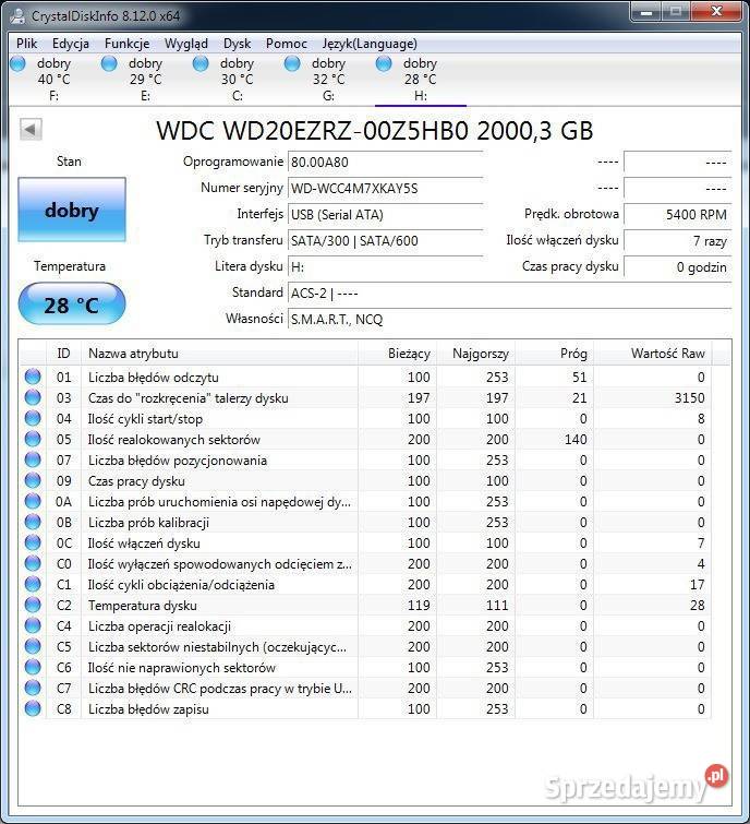 Dysk 2TB WD BLUE 35cala SATA nowy wewnętrzny lubelskie Tomaszów Lubelski