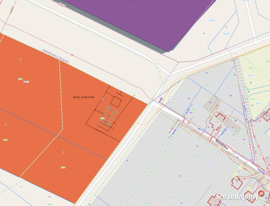 Działka inwestycyjna PępiceSkarbimierz 726 ha Pępice sprzedam