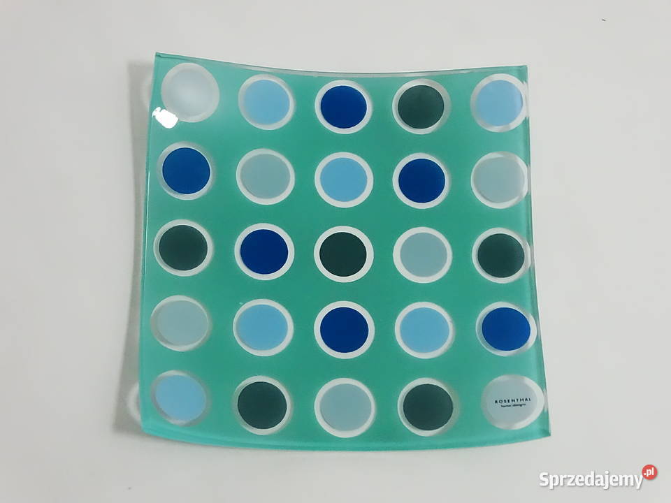 Szklana misa dekoracyjna Rosenthal Biłgoraj