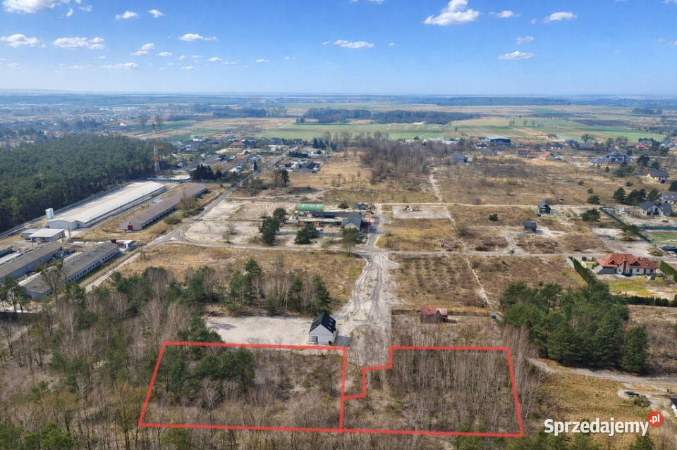 Działka budowlana ścianie lasu Rurzyca