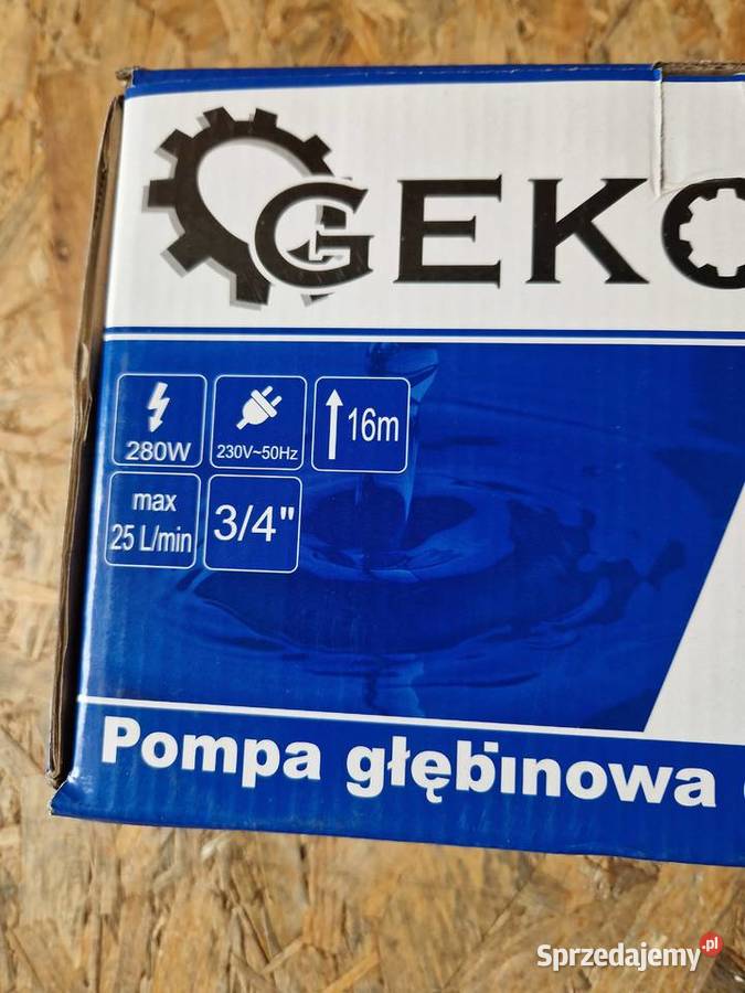 Pompa głębinowa do wody typ nurek geko G81414 wielkopolskie Głogowa