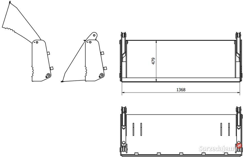 4 łyżka otwierana 3w1 dostawa cała