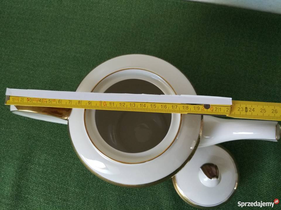 Piękny dzbanek Alka Kunst Kronach Masion złocony Porcelana i szkło Ropa sprzedam