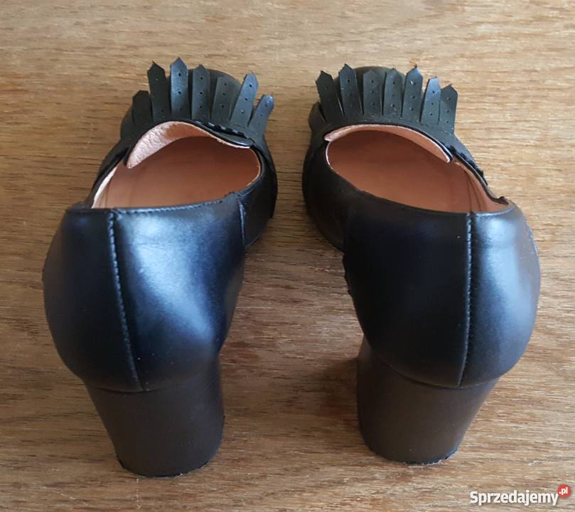 Czarne czółenka Paso a Paso Perla black rozmiar