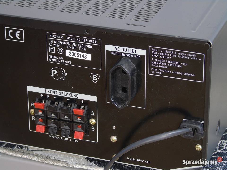 Amplituner Sony STRDE315 RDS sprawny i mocny podkarpackie Jasło
