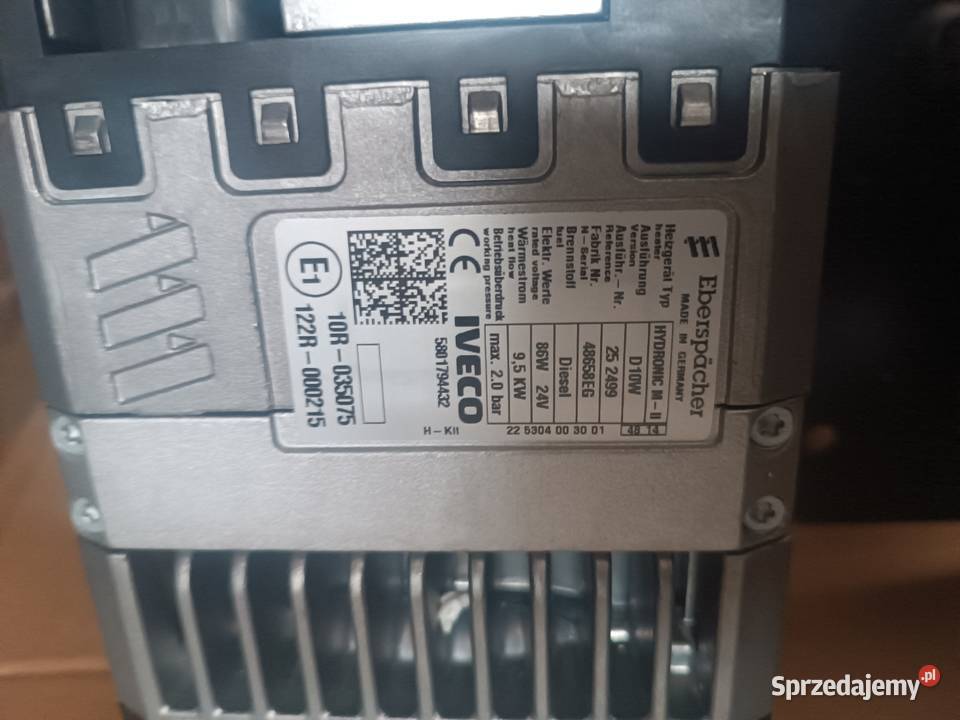 Webasto nowe Iveco hi wey Ogrzewanie postojowe Międzychód