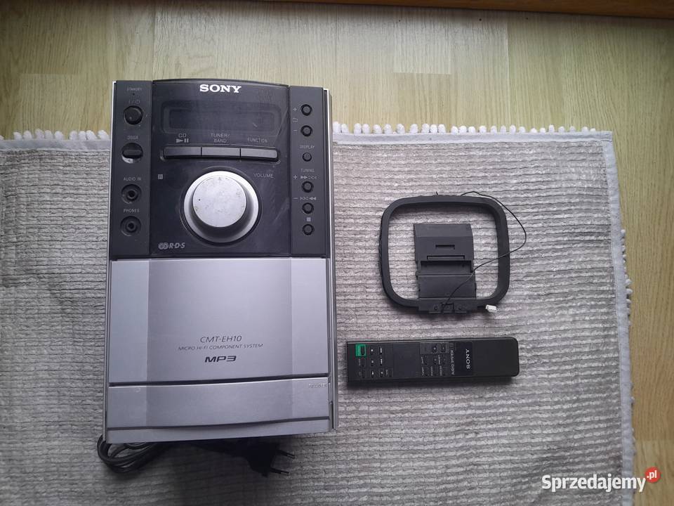 Mini wieżą Sony CMTeh10 antena pilot sony