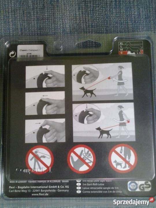 Smycz Flexi Classic S Taśma 5m 15 Różowa NOWA