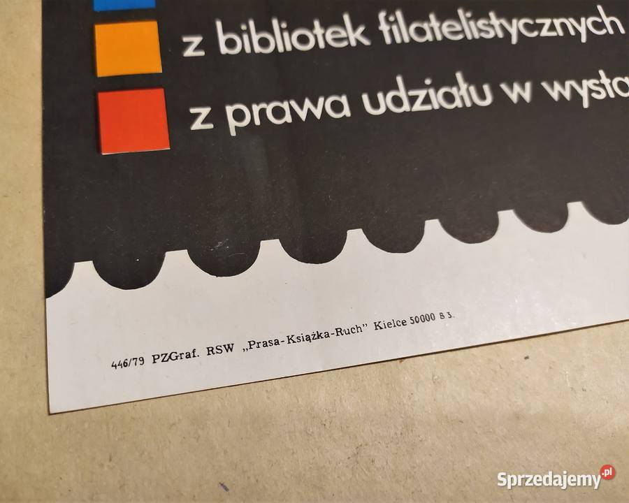 PRL Plakat z 1978 r Filatelistyka Znaczki Toruń
