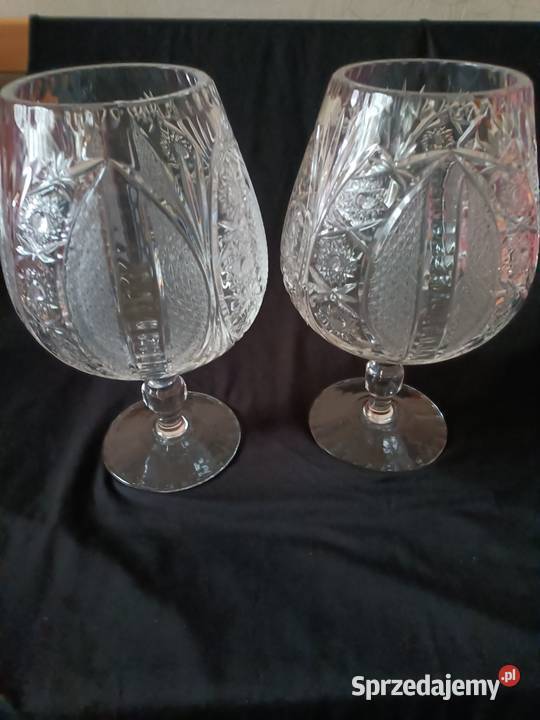 Piękne kryształowe kielichy wazony Gliwice
