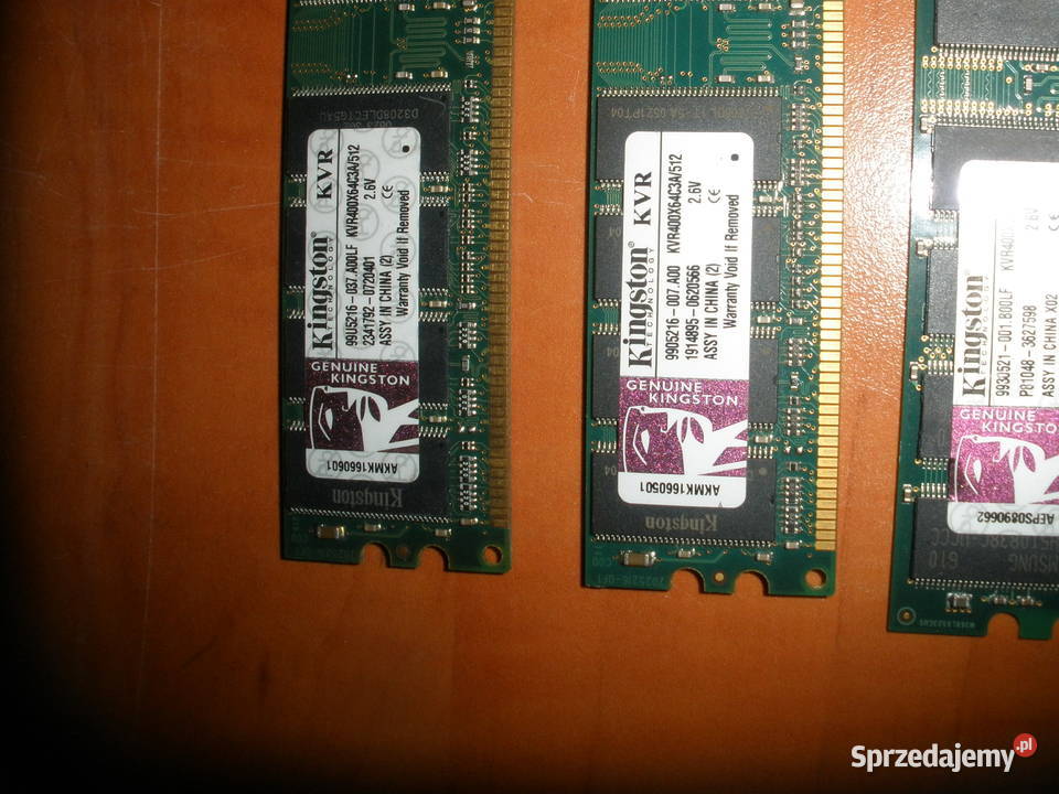 Pamięć RAM Kingston 512 MB 3 sztuki małopolskie