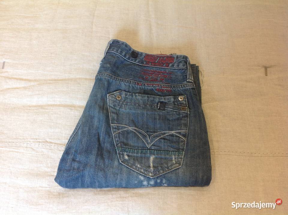 Spodnie jeans męskie River Island r M SLOUCH Odzież codzienna