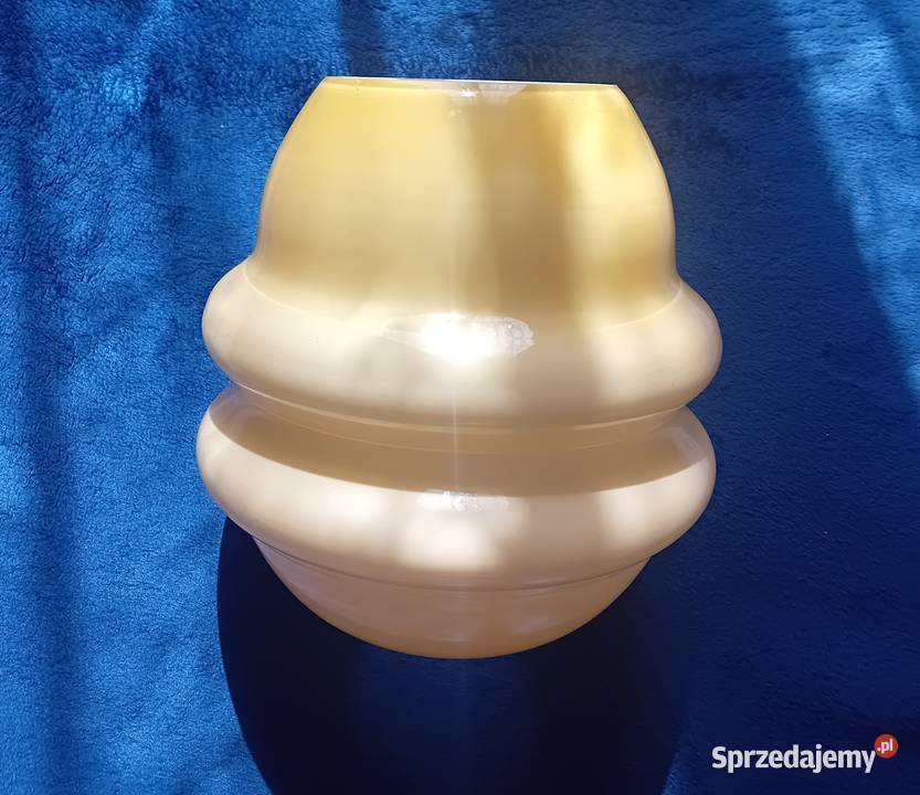 Klosz do lampy art deco szkło warstwowe Pierwsza Koźminek
