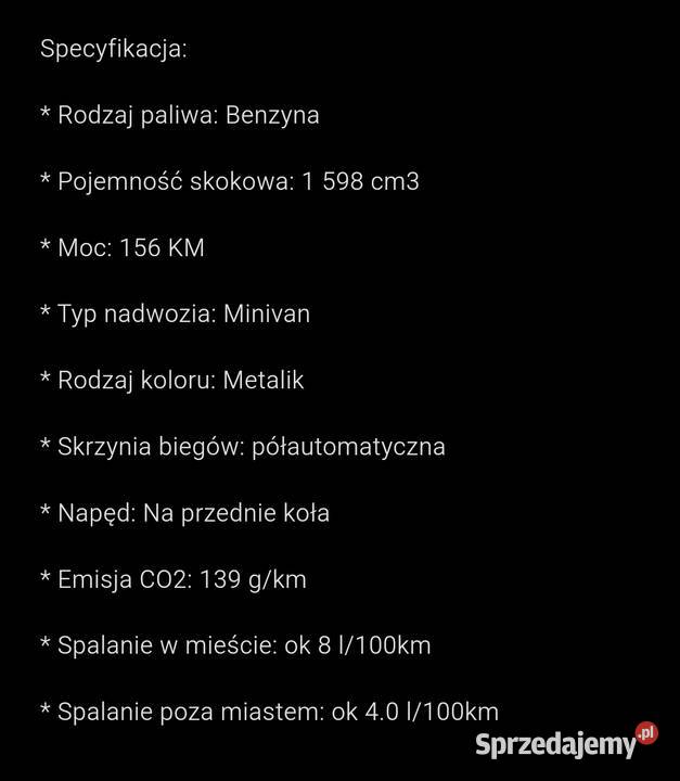 Citroen C4 Picasso II 16 THP Exclusive benzyna mazowieckie Warszawa sprzedam
