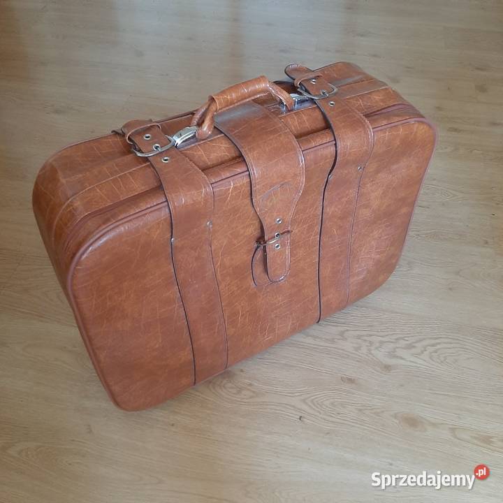 Duża walizka PRL vintage na kółkach marki Chance Pozostałe