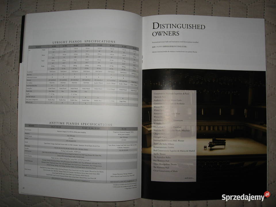 Kawai 2018 Products Catalogue katalog pianin i