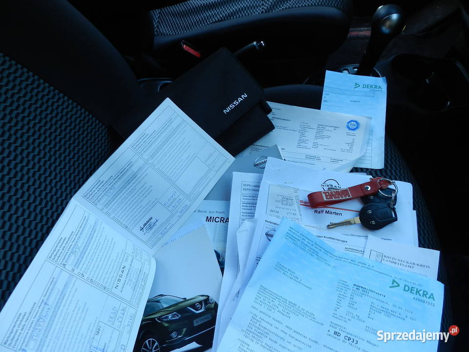 Nissan Micra AUTOMAT wyposażenie PEWNY PRZEBIEG czujnik deszczu wielkopolskie