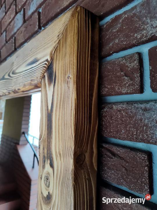 Lustro duże STARE DREWNO Loft Rustic Retro łódzkie Ozorków