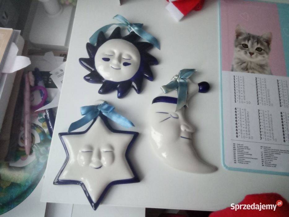 Zawieszki ceramiczne włoskie słońce gwiazda Olsztyn