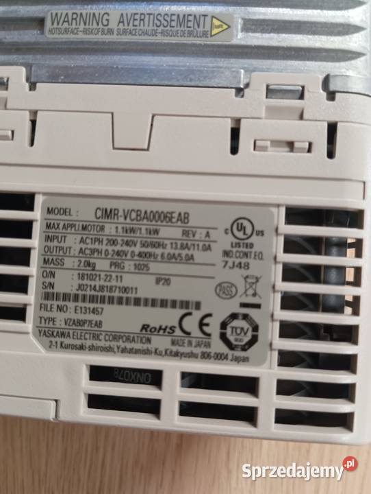 Falownik YASKAWA V1000 11 KW