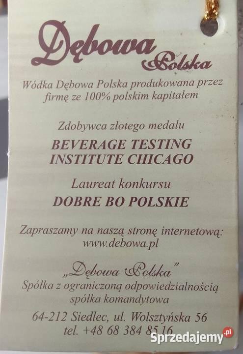 Zestaw kolekcjonerski Butelka 700ml DĘBOWA Rewal