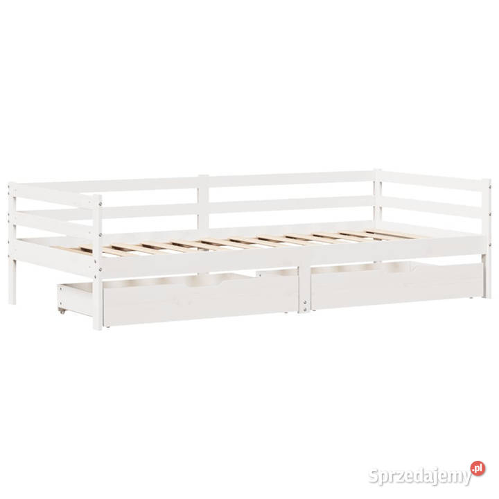 Łóżko dzienne z szufladami sosnowe 90x200 Łóżka mazowieckie Warszawa