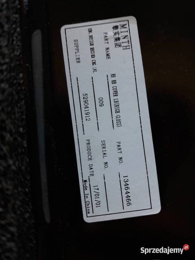 OPEL INSIGNIA A OSŁONA RAMY DRZWI TYŁ 13464466 Karoseria Międzychód