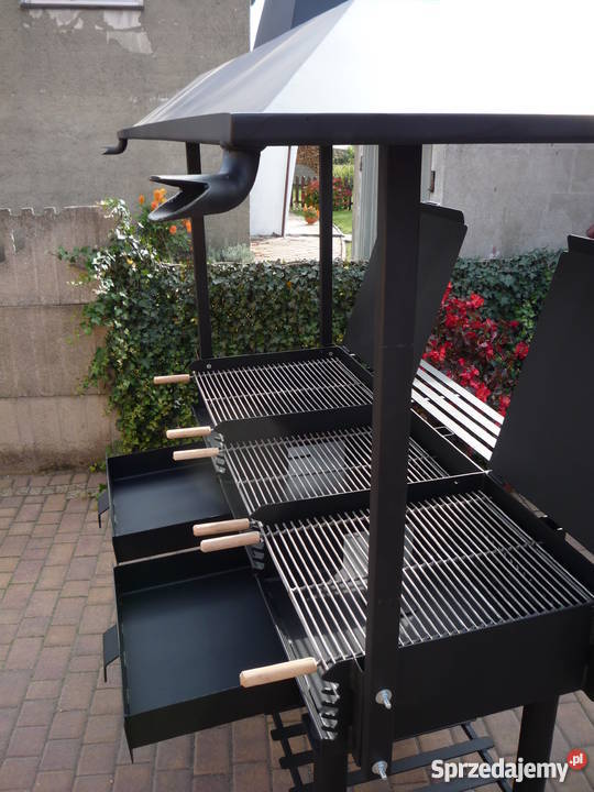 Grill cateringowy z zadaszeniem blacha 6 mm Damasławek