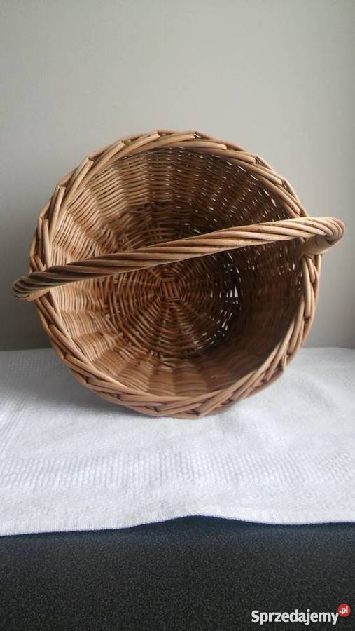 wiklinowy koszyk wygodna rączka na grzyby owoce Gdańsk