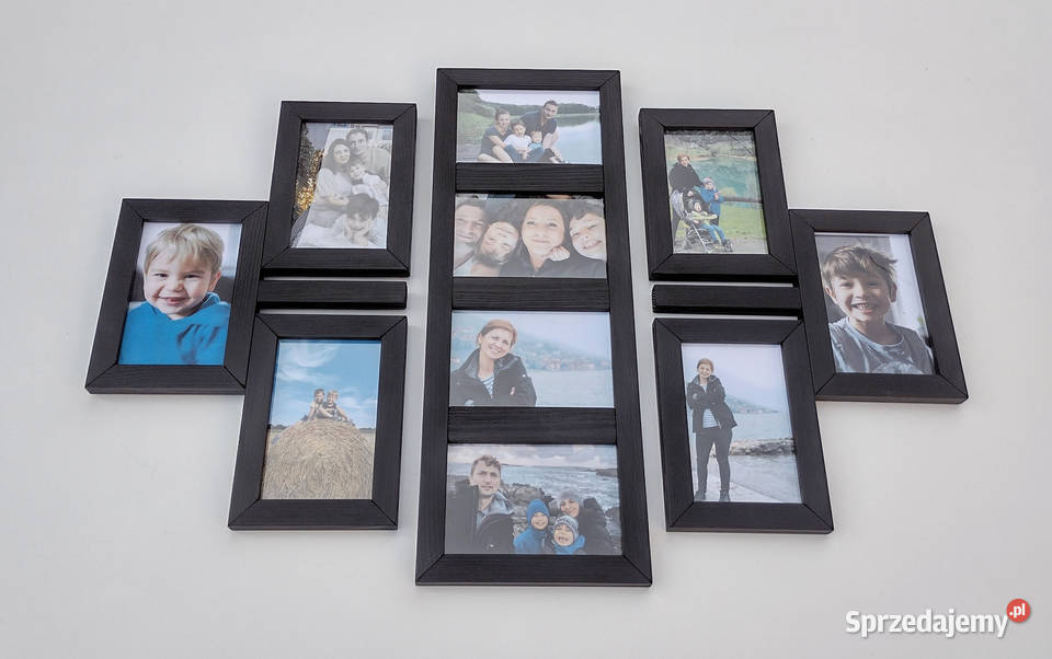 Drewniana Multirama Ramka na 10 zdjęć 10x15 Sosnowiec