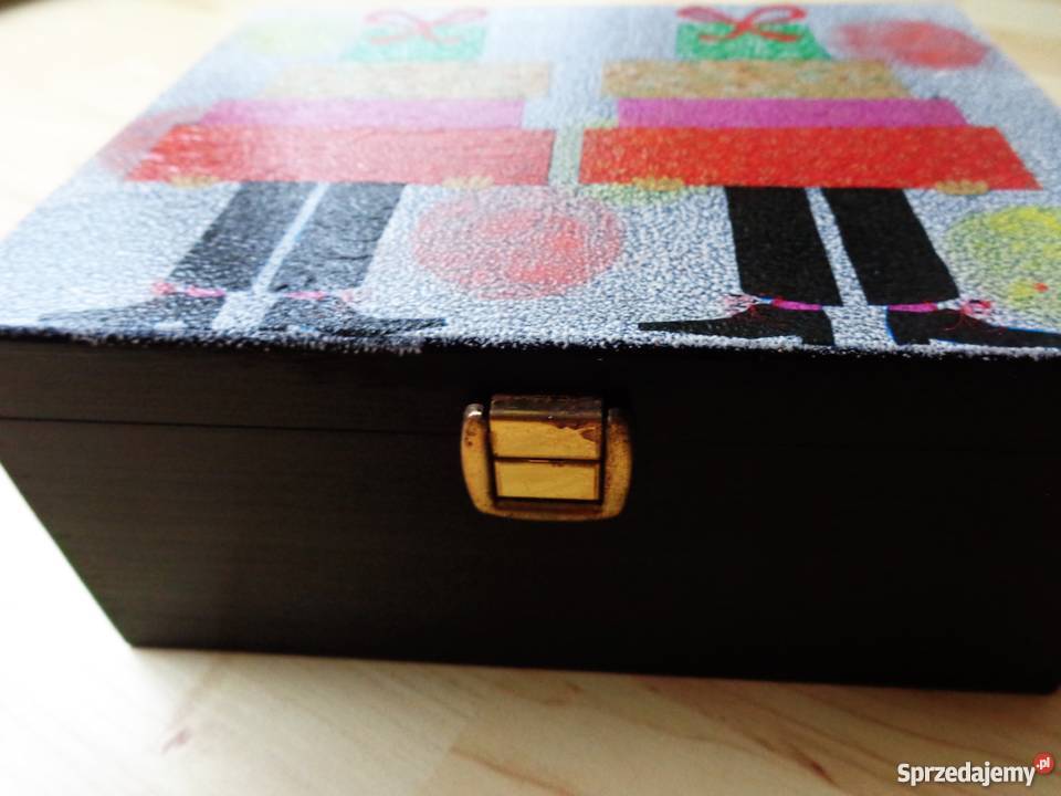 PREZENTY Drewniana ozdobna skrzyneczka na skarby Dekoracje i ozdoby mazowieckie Warszawa sprzedam