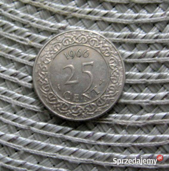 Surinam 25 Cent 1966r wielkopolskie Kalisz sprzedam