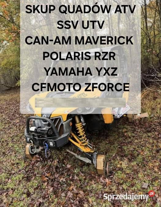 SKUP POJAZDÓW SSV UTV CANAM MAVERICK POLARIS RZR Poznań