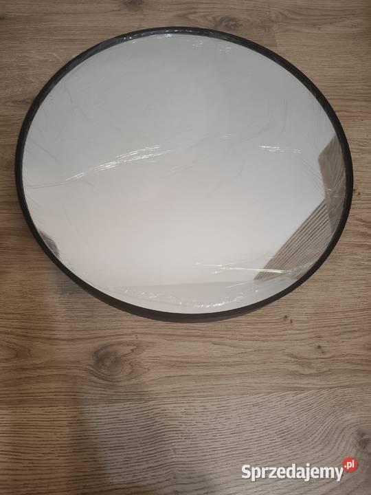 lustro okrągłe z metalową ramą 50